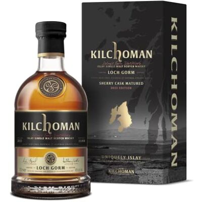 Kilchoman LOCH GORM Sherry Cask Matured Edition 2023 46% Vol. 0,7l in Giftbox - Publicité Kilchoman LOCH GORM Sherry Cask Matured Edition 2023 46% Vol. 0,7l in Giftbox - Publicité