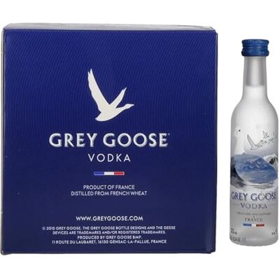 Grey Goose Vodka 5cl Miniature Pack de 12 - Publicité Grey Goose Vodka 5cl Miniature Pack de 12 - Publicité