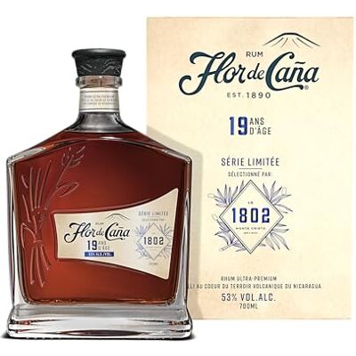 FLOR DE CAÑA FLOR DE CANA 19 ans Edition Spéciale 1802-70cl 53° - Publicité FLOR DE CAÑA FLOR DE CANA 19 ans Edition Spéciale 1802-70cl 53° - Publicité