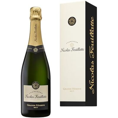 NICOLAS FEUILLATTE Champagne Grande Reserve Brut en coffret, 75cl - Publicité NICOLAS FEUILLATTE Champagne Grande Reserve Brut en coffret, 75cl - Publicité