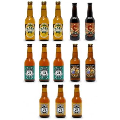 Cellier du Périgord Pack Découverte Bières Artisanales du Sud-Ouest Bières artisanales du Sud-Ouest : blonde, ambrée, IPA, blanche et une bière à la noix du Périgord à découvrir - Publicité Cellier du Périgord Pack Découverte Bières Artisanales du Sud-Ouest Bières artisanales du Sud-Ouest : blonde, ambrée, IPA, blanche et une bière à la noix du Périgord à découvrir - Publicité