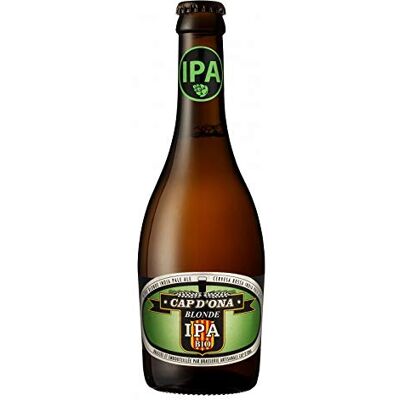 Bières Cap d'Ona Bière Cap d'Ona Blonde IPA 0.25L - Publicité Bières Cap d'Ona Bière Cap d'Ona Blonde IPA 0.25L - Publicité