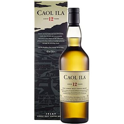 Caol Ila 12 Ans, Whisky Single Malt, 70cl Sous Étui - Publicité Caol Ila 12 Ans, Whisky Single Malt, 70cl Sous Étui - Publicité