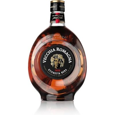 Vecchia Romagna Emilia-Romagna Etichetta Nera Brandy 70 cl - Publicité Vecchia Romagna Emilia-Romagna Etichetta Nera Brandy 70 cl - Publicité