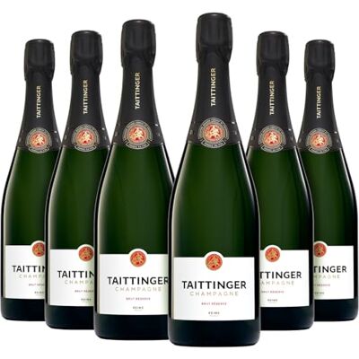 Taittinger Champagne Brut Réserve Caisse 6 x 75cl - Publicité Taittinger Champagne Brut Réserve Caisse 6 x 75cl - Publicité