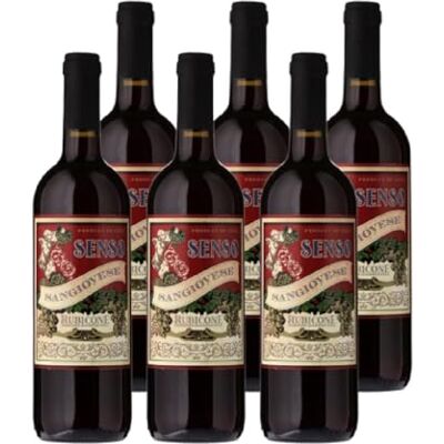 Botter SPA , Senso, Vin Rouge Italien, Sangiovese, IGT Rubicon, 6x75cl - Publicité Botter SPA , Senso, Vin Rouge Italien, Sangiovese, IGT Rubicon, 6x75cl - Publicité