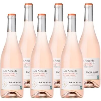 ROCHE MAZET Les Accords de Grenache Pinot Noir IGP Pays d’Oc Vin Rosé Terra Vitis Lot de 6 bouteilles x 75 cl - Publicité ROCHE MAZET Les Accords de Grenache Pinot Noir IGP Pays d’Oc Vin Rosé Terra Vitis Lot de 6 bouteilles x 75 cl - Publicité
