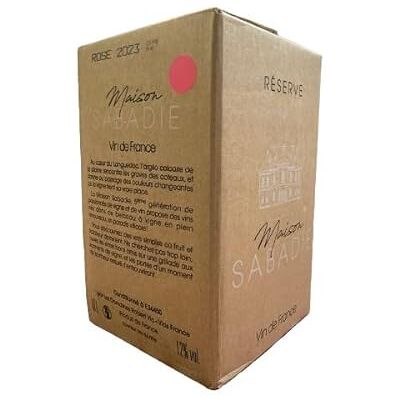 VINACCUS BIB pays des côtes Rosé" vin de France" 10 litres, avec robinet. Publicité VINACCUS BIB pays des côtes Rosé" vin de France" 10 litres, avec robinet. Publicité