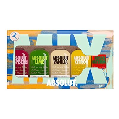 Absolut Flavoured Vodka Gift Pack (Case of 5 x 5cl Bottles) - Publicité Absolut Flavoured Vodka Gift Pack (Case of 5 x 5cl Bottles) - Publicité