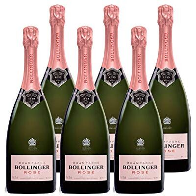Bollinger Champagne Brut Rosé Lot de 6x75cl Cépages Chardonnay, Pinot Meunier - Publicité Bollinger Champagne Brut Rosé Lot de 6x75cl Cépages Chardonnay, Pinot Meunier - Publicité