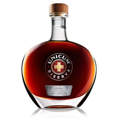 Unicum Amaro Riserva 0,7 ℓ, Astucciato - Publicité Unicum Amaro Riserva 0,7 ℓ, Astucciato - Publicité