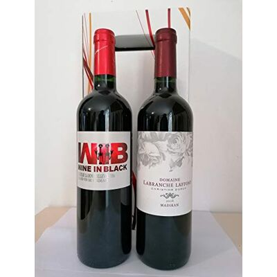 VINACCUS 1 coffret décor + 1 x 75cl côtes de Blayes 2020 rouge + 1 x 75 cl Madiran rouge BIO 2020. Publicité VINACCUS 1 coffret décor + 1 x 75cl côtes de Blayes 2020 rouge + 1 x 75 cl Madiran rouge BIO 2020. Publicité