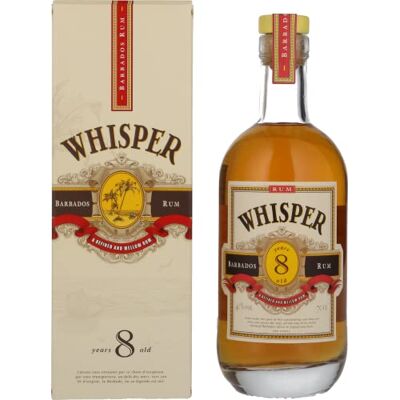 Cellier du Périgord Rhum Whisper 8 ans La Barbade Rum 40° 70 cl - Publicité Cellier du Périgord Rhum Whisper 8 ans La Barbade Rum 40° 70 cl - Publicité