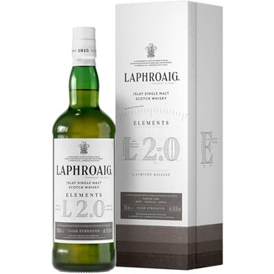 Laphroaig Elements 2.0 Single Malt Scotch avec étui, Whisky Écossais Tourbé 59.6% 70cl - Publicité Laphroaig Elements 2.0 Single Malt Scotch avec étui, Whisky Écossais Tourbé 59.6% 70cl - Publicité