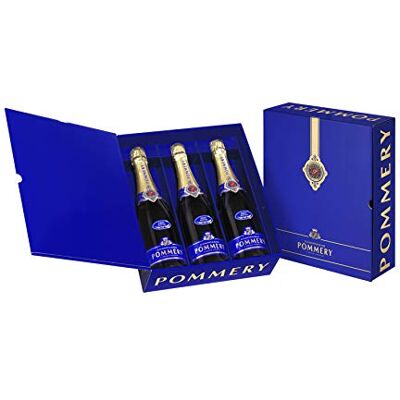 Pommery Champagne Brut Royal Coffret 3 Bouteilles 3 2.25 L - Publicité Pommery Champagne Brut Royal Coffret 3 Bouteilles 3 2.25 L - Publicité