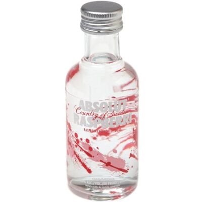 Absolut Vodka Framboise 12X50ml 40%(Raspberri Flavored Vodka) - Publicité Absolut Vodka Framboise 12X50ml 40%(Raspberri Flavored Vodka) - Publicité