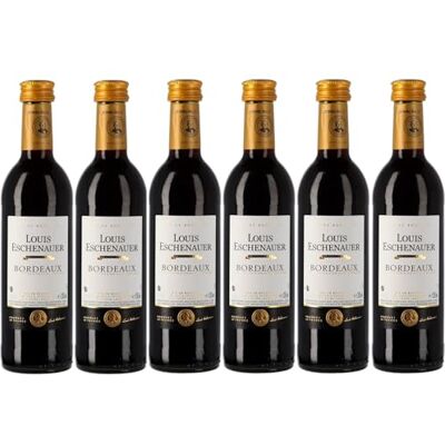 LOUIS ESCHENAUER Vin Rouge, AOC Bordeaux Piccolo, Merlot et Cabernet (6 x 0,25 L) - Publicité LOUIS ESCHENAUER Vin Rouge, AOC Bordeaux Piccolo, Merlot et Cabernet (6 x 0,25 L) - Publicité