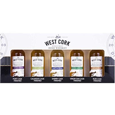 West Cork CASK COLLECTION Miniset 43% Vol. 5x0,05l in Giftbox - Publicité West Cork CASK COLLECTION Miniset 43% Vol. 5x0,05l in Giftbox - Publicité