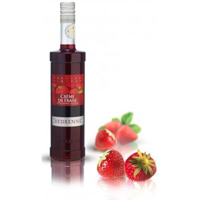 Vedrenne STRAWBERRY CREAM 15% 70cl - Publicité Vedrenne STRAWBERRY CREAM 15% 70cl - Publicité