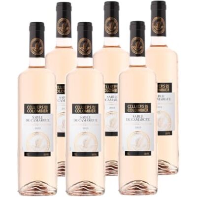 Celliers du Colombier Vin Rosé AOP Sable de Camargue 6x75cl - Publicité Celliers du Colombier Vin Rosé AOP Sable de Camargue 6x75cl - Publicité