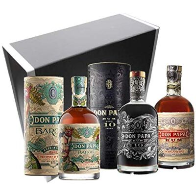 VINADDICT Coffret Rhums Don Papa Prestige Baroko, Don papa 10 ans et Don Papa 7 ans. Publicité VINADDICT Coffret Rhums Don Papa Prestige Baroko, Don papa 10 ans et Don Papa 7 ans. Publicité
