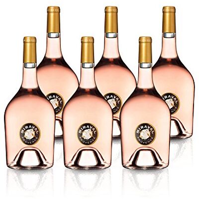 MIRAVAL 6 x Rosé Côtes de Provence AOC 2020 0,75L (13% Vol.) - Publicité MIRAVAL 6 x Rosé Côtes de Provence AOC 2020 0,75L (13% Vol.) - Publicité