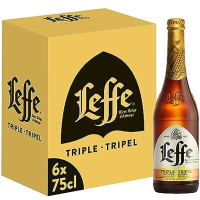 Leffe Triple Bière Pack 6 Bouteilles 75cl - Publicité Leffe Triple Bière Pack 6 Bouteilles 75cl - Publicité