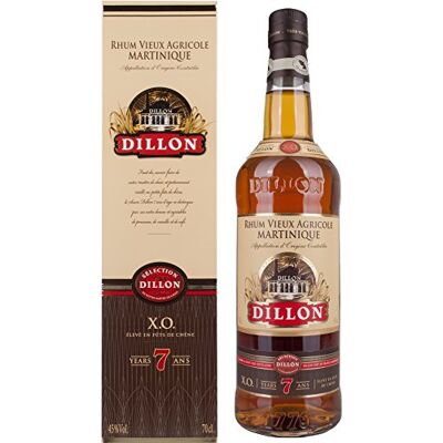 Dillon XO 7 years old avec emballage cadeau Rhum (1 x 0,7 L) - Publicité Dillon XO 7 years old avec emballage cadeau Rhum (1 x 0,7 L) - Publicité