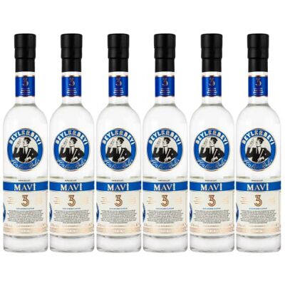 Beylerbeyi RAKI Mavi Raki 6 x 35cl Eau de Vie Turque Aromatisée à l'Anis 100% Raisins Frais Sans Sucres Ajoutés Triple Distillation Volume d'Alcool 45% - Publicité Beylerbeyi RAKI Mavi Raki 6 x 35cl Eau de Vie Turque Aromatisée à l'Anis 100% Raisins Frais Sans Sucres Ajoutés Triple Distillation Volume d'Alcool 45% - Publicité