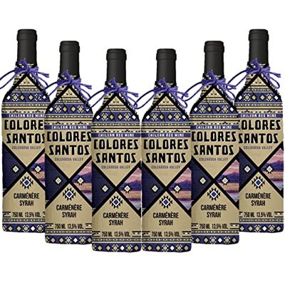 Colores Santos Vin rouge du Chili Vallée Colchagua Carmenere, Syrah (6 x 0,75 L) - Publicité Colores Santos Vin rouge du Chili Vallée Colchagua Carmenere, Syrah (6 x 0,75 L) - Publicité