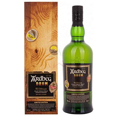 Ardbeg Drum Islay Single Malt Scotch Whisky Limited Edition 46% 0.7 L - Publicité Ardbeg Drum Islay Single Malt Scotch Whisky Limited Edition 46% 0.7 L - Publicité
