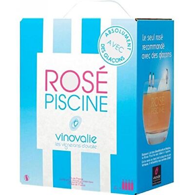 Vinovalie Vin rosé BIB 3L Rosé Piscine vin rosé - Publicité Vinovalie Vin rosé BIB 3L Rosé Piscine vin rosé - Publicité