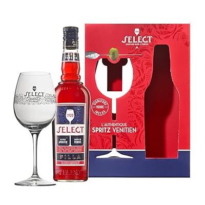 Select Aperitivo Coffret 1 verre Apéritif Amer Optimal pour les Cocktails Spritz Notes Herbacées et Douces Origine : Italie 17,5% Alcool 70 CL - Publicité Select Aperitivo Coffret 1 verre Apéritif Amer Optimal pour les Cocktails Spritz Notes Herbacées et Douces Origine : Italie 17,5% Alcool 70 CL - Publicité