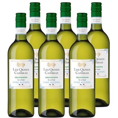 Les Ormes De Cambras Blanc Sans Alcool Lot de 6 bouteilles x 75cl - Publicité Les Ormes De Cambras Blanc Sans Alcool Lot de 6 bouteilles x 75cl - Publicité