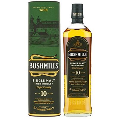 Bushmills Malt Single Malt whisky irlandais âgés de 10 ans 700ml (Pack de 70cl) - Publicité Bushmills Malt Single Malt whisky irlandais âgés de 10 ans 700ml (Pack de 70cl) - Publicité