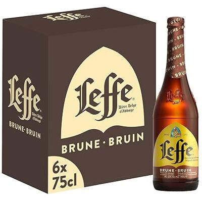 Leffe Brune Bière Pack 6 Bouteilles 75cl - Publicité Leffe Brune Bière Pack 6 Bouteilles 75cl - Publicité