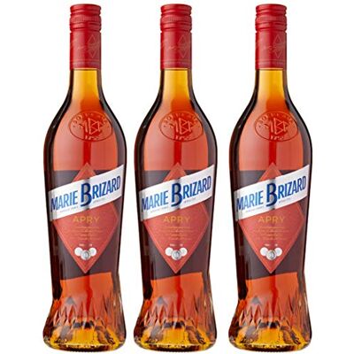 MARIE BRIZARD Bordeaux Apry Liqueur 70 cl Lot de 3 - Publicité MARIE BRIZARD Bordeaux Apry Liqueur 70 cl Lot de 3 - Publicité
