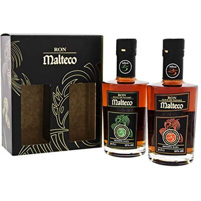 Malteco coffret 2X20 cl 15 ans ET 25 ans 40° - Publicité Malteco coffret 2X20 cl 15 ans ET 25 ans 40° - Publicité