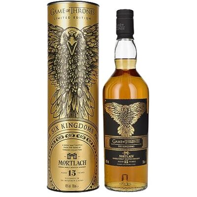 Mortlach 15 Years Old GAME OF THRONES Six Kingdoms Limited Edition 46% Vol. 0,7l in Giftbox - Publicité Mortlach 15 Years Old GAME OF THRONES Six Kingdoms Limited Edition 46% Vol. 0,7l in Giftbox - Publicité