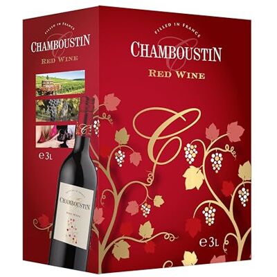 CHAMBOUSTIN Vin rouge demi-sec Bag in Box 3l (1 x 3 L) - Publicité CHAMBOUSTIN Vin rouge demi-sec Bag in Box 3l (1 x 3 L) - Publicité