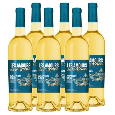 Les Amours de la Reine Jurançon Moelleux Vin Blanc AOP Jurançon Lot de 6 bouteilles x 75 cl - Publicité Les Amours de la Reine Jurançon Moelleux Vin Blanc AOP Jurançon Lot de 6 bouteilles x 75 cl - Publicité