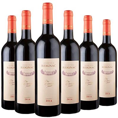 CHATEAU REIGNAC GRAND VIN DE REIGNAC CHATEAU DE REIGNAC Millésime 2014 LOT de 6 bouteilles de 75cl vin rouge AOC Bordeaux Supérieur - Publicité CHATEAU REIGNAC GRAND VIN DE REIGNAC CHATEAU DE REIGNAC Millésime 2014 LOT de 6 bouteilles de 75cl vin rouge AOC Bordeaux Supérieur - Publicité