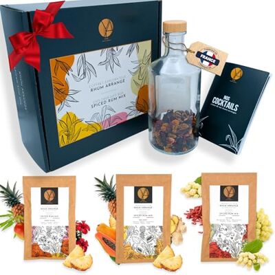 OYA Drink Creations OYA Coffret Rhum Arrangé Dégustation Kit Cadeau Rhum avec 1 Bouteille 75cl, 4 Préparations Artisanales et Livret Cocktails Idée Cadeau Anniversaire Homme, Fête des Pères - Publicité OYA Drink Creations OYA Coffret Rhum Arrangé Dégustation Kit Cadeau Rhum avec 1 Bouteille 75cl, 4 Préparations Artisanales et Livret Cocktails Idée Cadeau Anniversaire Homme, Fête des Pères - Publicité