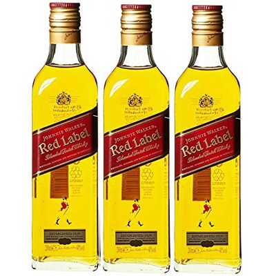 JOHNNIE WALKER Speyside Red Label Blended Scotch Whisky 20 cl Lot de 3 - Publicité JOHNNIE WALKER Speyside Red Label Blended Scotch Whisky 20 cl Lot de 3 - Publicité
