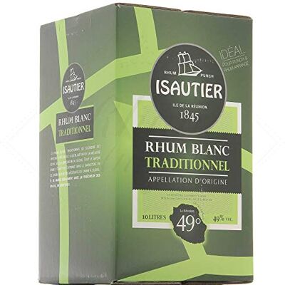Isautier Blanc Traditionnel 49° Cubi BIB Bag-In-Box 10 litres - Publicité Isautier Blanc Traditionnel 49° Cubi BIB Bag-In-Box 10 litres - Publicité