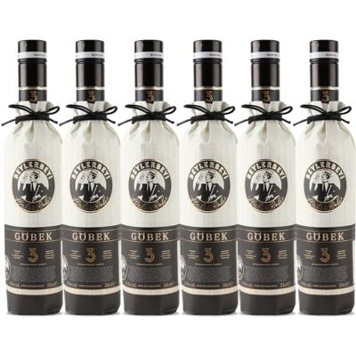 Beylerbeyi Göbek Raki 6 x 35cl Eau de Vie Turque Aromatisée à l'Anis 100% Raisins Frais Sans Sucres Ajoutés Triple Distillation Volume d'Alcool 45% - Publicité Beylerbeyi Göbek Raki 6 x 35cl Eau de Vie Turque Aromatisée à l'Anis 100% Raisins Frais Sans Sucres Ajoutés Triple Distillation Volume d'Alcool 45% - Publicité