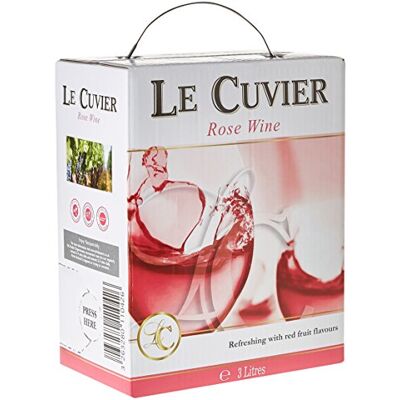 LE CUVIER Vin Rosé doux en Bag-in-box 3L (1 x 3L), rose, 10/12 uk - Publicité LE CUVIER Vin Rosé doux en Bag-in-box 3L (1 x 3L), rose, 10/12 uk - Publicité