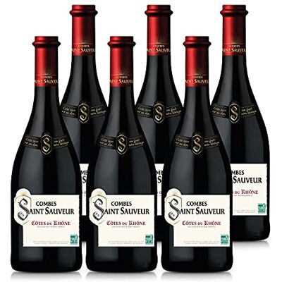 COMBE SAINT SAUVEUR COMBES SAINT SAUVEUR Vin Rouge AOP Côtes du Rhône Terra Vitis Lot de 6 bouteilles x 75 cl - Publicité COMBE SAINT SAUVEUR COMBES SAINT SAUVEUR Vin Rouge AOP Côtes du Rhône Terra Vitis Lot de 6 bouteilles x 75 cl - Publicité