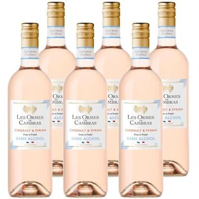 Les Ormes De Cambras Rosé Sans Alcool Lot de 6 bouteilles x 75cl - Publicité Les Ormes De Cambras Rosé Sans Alcool Lot de 6 bouteilles x 75cl - Publicité