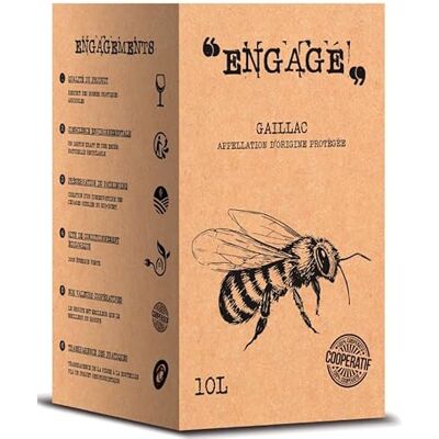JEMANGE FRANCAIS.com EPICERIE QUALITATIVE laculturedugoût Vin Rouge Cubi 10 L AOP Gaillac "Engagé" Vinovalie - Publicité JEMANGE FRANCAIS.com EPICERIE QUALITATIVE laculturedugoût Vin Rouge Cubi 10 L AOP Gaillac "Engagé" Vinovalie - Publicité